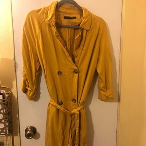 Mustard duster coat
